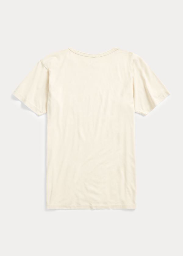 Playeras Ralph Lauren Hombre Creme - Jersey Graphic - XELNP0823